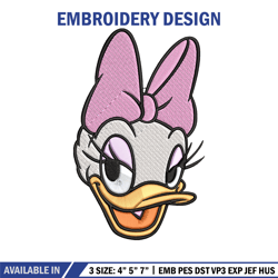 daisy duck embroidery design, disney embroidery, embroidery design, cartoon shirt, embroidery file, embroidery design