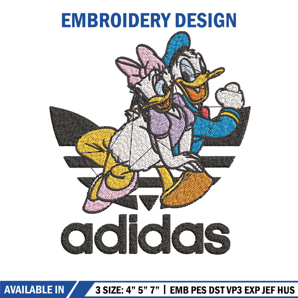 Daisy x duck adidas Embroidery Design, Adidas Embroidery, Brand Embroidery, Embroidery File,Logo shirt,Digital download 1.jpg