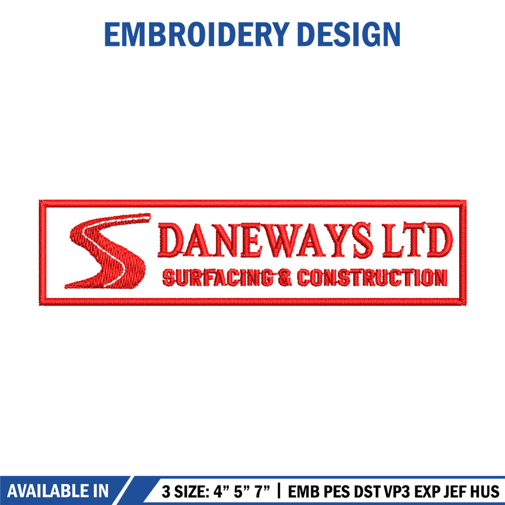Daneways logo embroidery design, Daneways logo embroidery, logo design, Embroidery shirt, logo shirt, Instant download.jpg