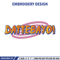 Dattebayo Embroidery Design, Naruto Embroidery, Embroidery File, Anime Embroidery, Anime shirt, Digital download.jpg