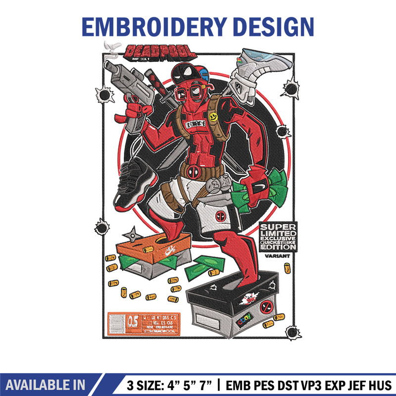 Deadpool poster Embroidery Design, Deadpool Embroidery, Embroidery File, Anime Embroidery, Anime shirt, Digital download 1.jpg