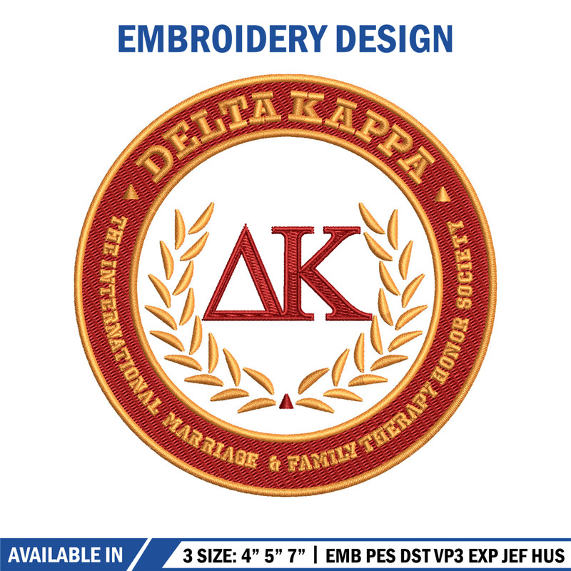 Delta Kappa embroidery design, Delta Kappa Logo embroidery, logo design, embroidery file, logo shirt, Digital download.jpg