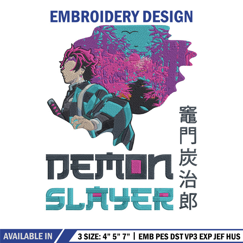 Demon slayer Embroidery Design,Demon slayer Embroidery,Embroidery File,Anime Embroidery,Anime shirt, Digital download..jpg