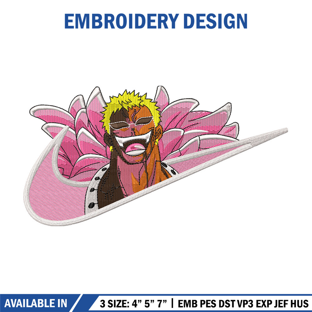 Doffy nike embroidery design, One piece embroidery, Nike design, Embroidery shirt, Embroidery file, Digital download.jpg
