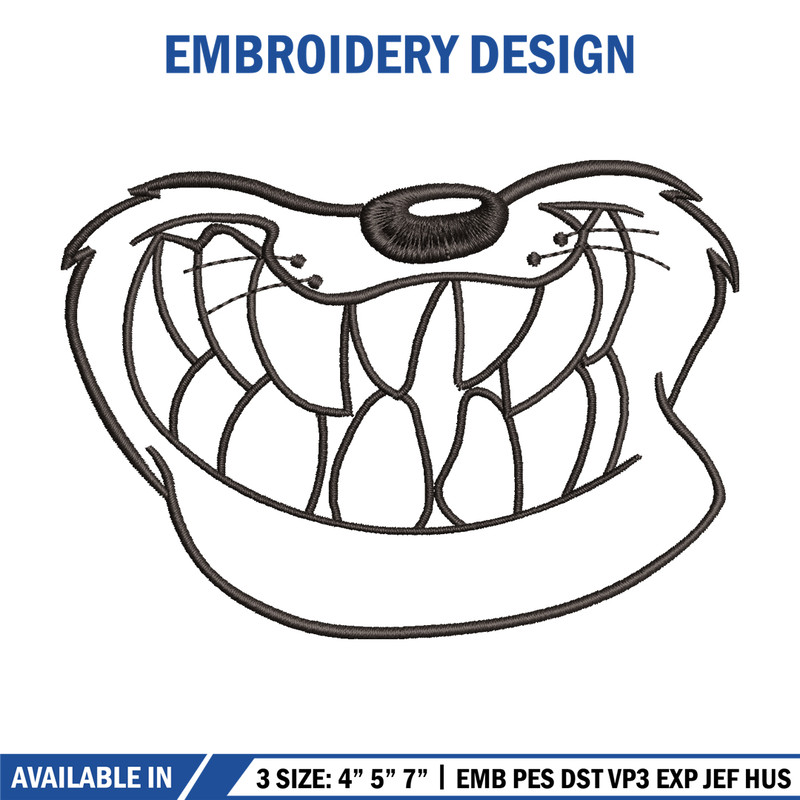 Dog black white embroidery design, cartoon embroidery, cartoon design, Embroidery file, cartoon shirt, Instant download 1.jpg