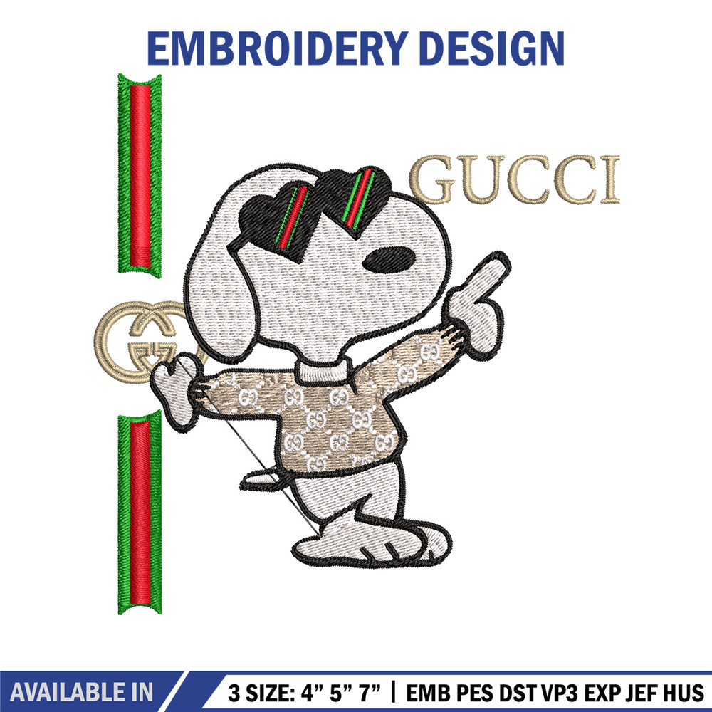 Dog gucci Embroidery Design, Gucci Embroidery, Embroidery File, Logo shirt, Sport Embroidery, Digital download..jpg