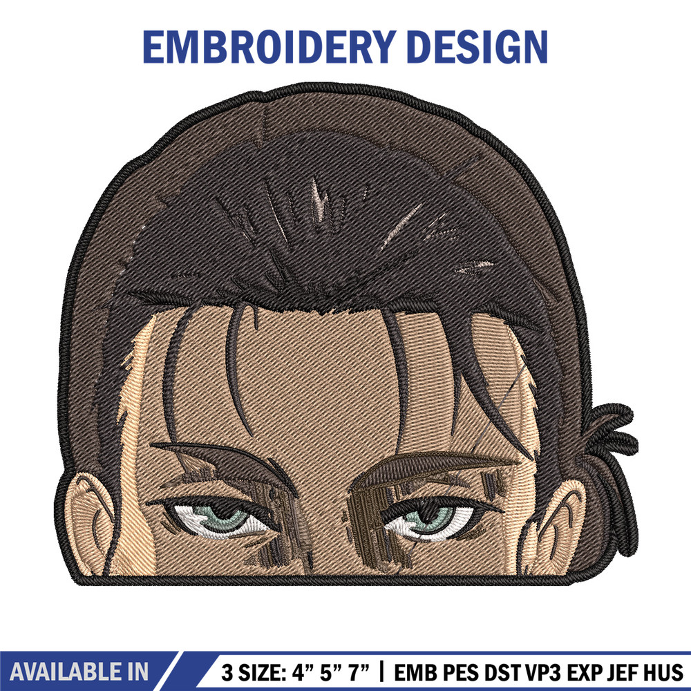 Eren Peeker Embroidery Design, Aot Embroidery, Embroidery File, Anime Embroidery, Anime shirt, Digital download.jpg