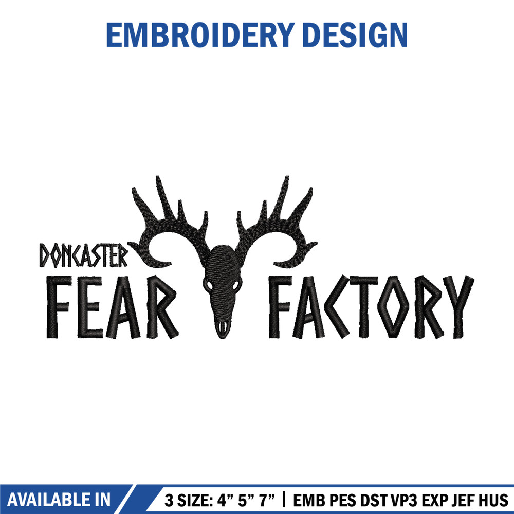 Fear factory logo embroidery design, logo embroidery, logo design, Embroidery shirt, logo shirt, Instant download.jpg