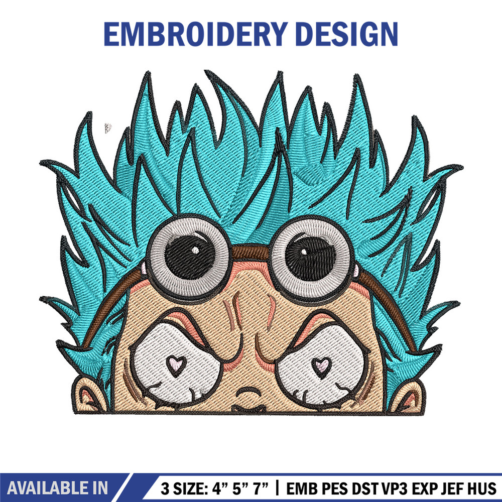 Franky Peeker Embroidery Design, One piece Embroidery, Embroidery File, Anime Embroidery, Anime shirt, Digital download.jpg