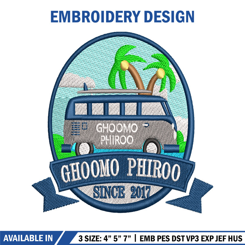 Ghoomo Phiroo embroidery design, Ghoomo Phiroo embroidery, logo design, embroidery file, logo shirt, Digital download..jpg