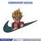 Gogeta x nike Embroidery Design, Dragonball Embroidery, Embroidery File, Nike Embroidery, Anime shirt, Digital download.jpg