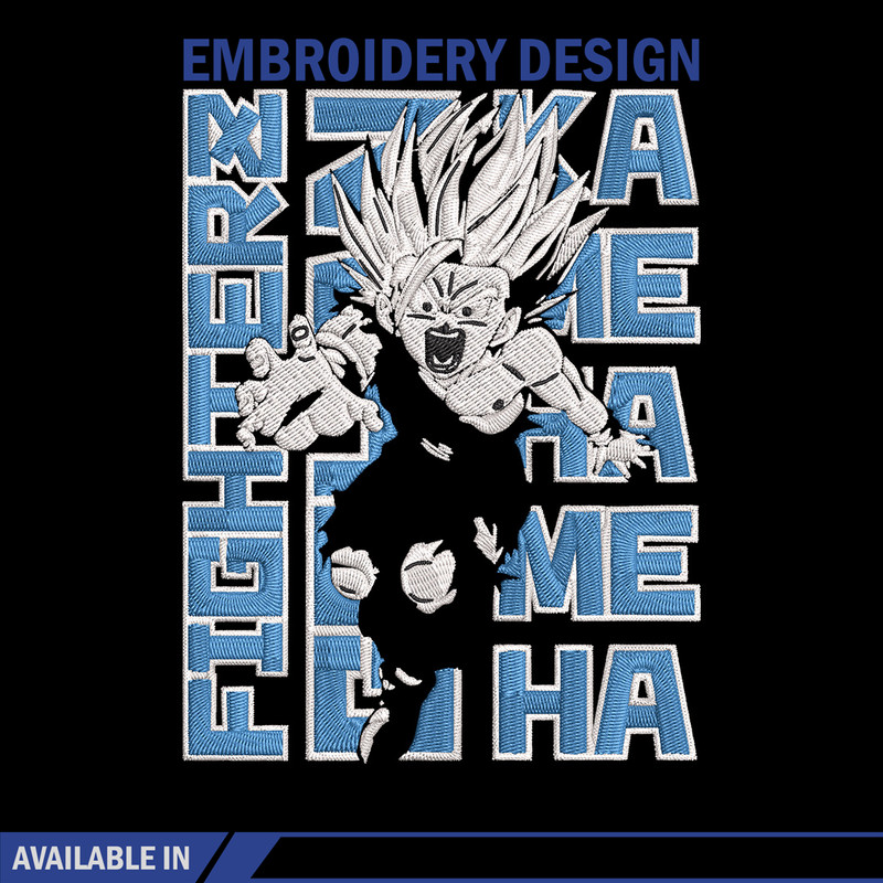 Gohan poster Embroidery Design, Dragonball Embroidery, Embroidery File, Anime Embroidery, Anime shirt, Digital download.jpg