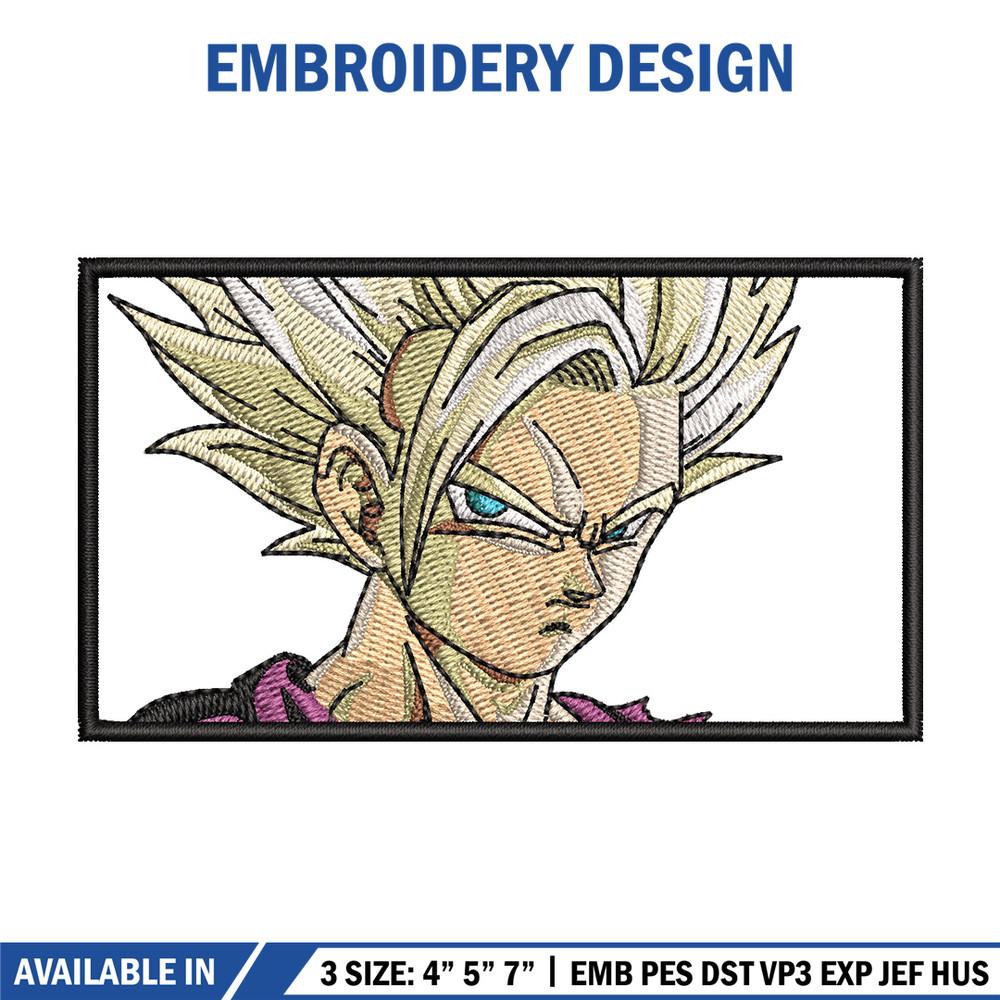 Gohan ssj box embroidery design, Dragonball embroidery, Anime design, Embroidery shirt, Embroidery file,Digital download.jpg
