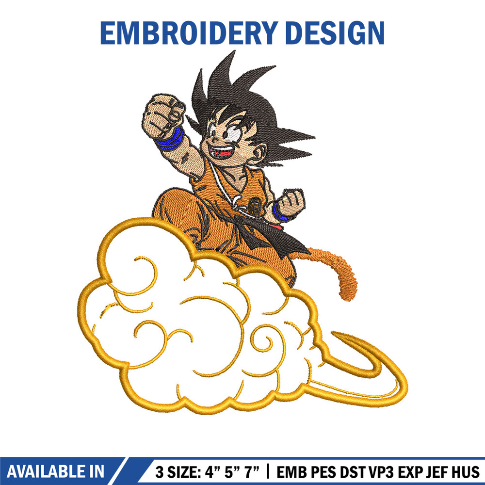 Goku child embroidery design, Dragonball embroidery, Anime design, Embroidery shirt, Embroidery file, Digital download.jpg