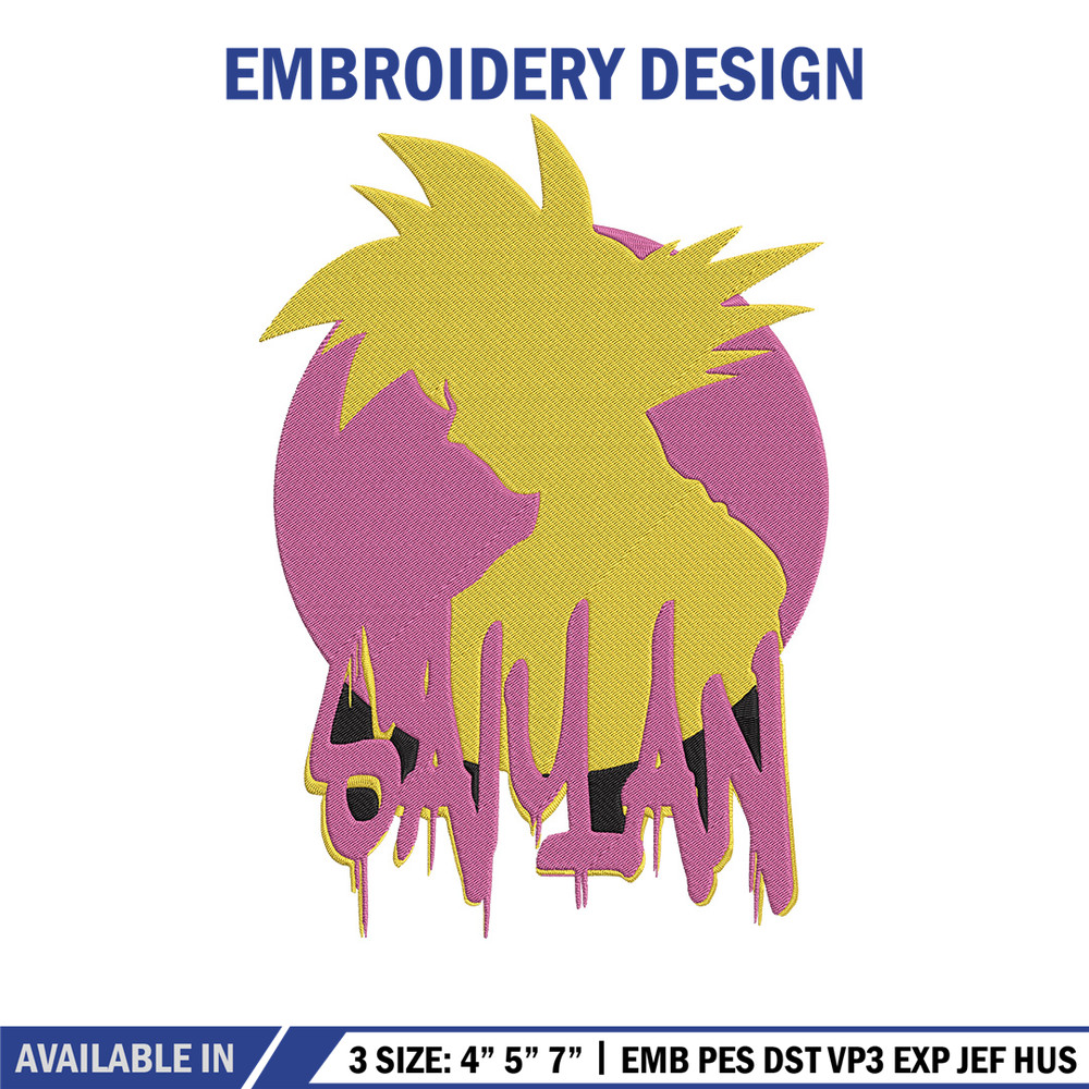 Goku circle Embroidery Design, Dragonball Embroidery, Embroidery File, Anime Embroidery, Anime shirt, Digital download.jpg