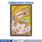Goku frame embroidery design, Dragonball embroidery, Anime design, Embroidery shirt, Embroidery file, Digital download.jpg