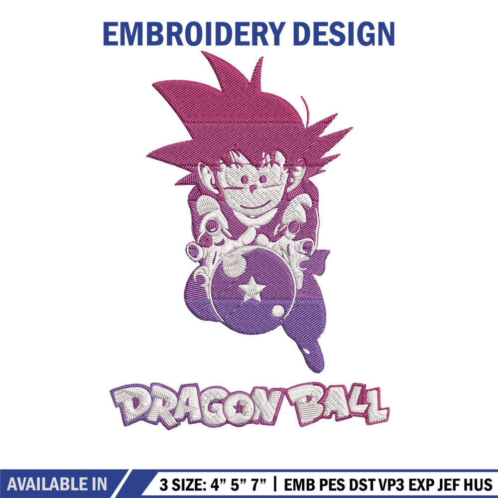 Goku kid Embroidery Design, Dragonball Embroidery, Embroidery File, Anime Embroidery, Anime shirt, Digital download..jpg