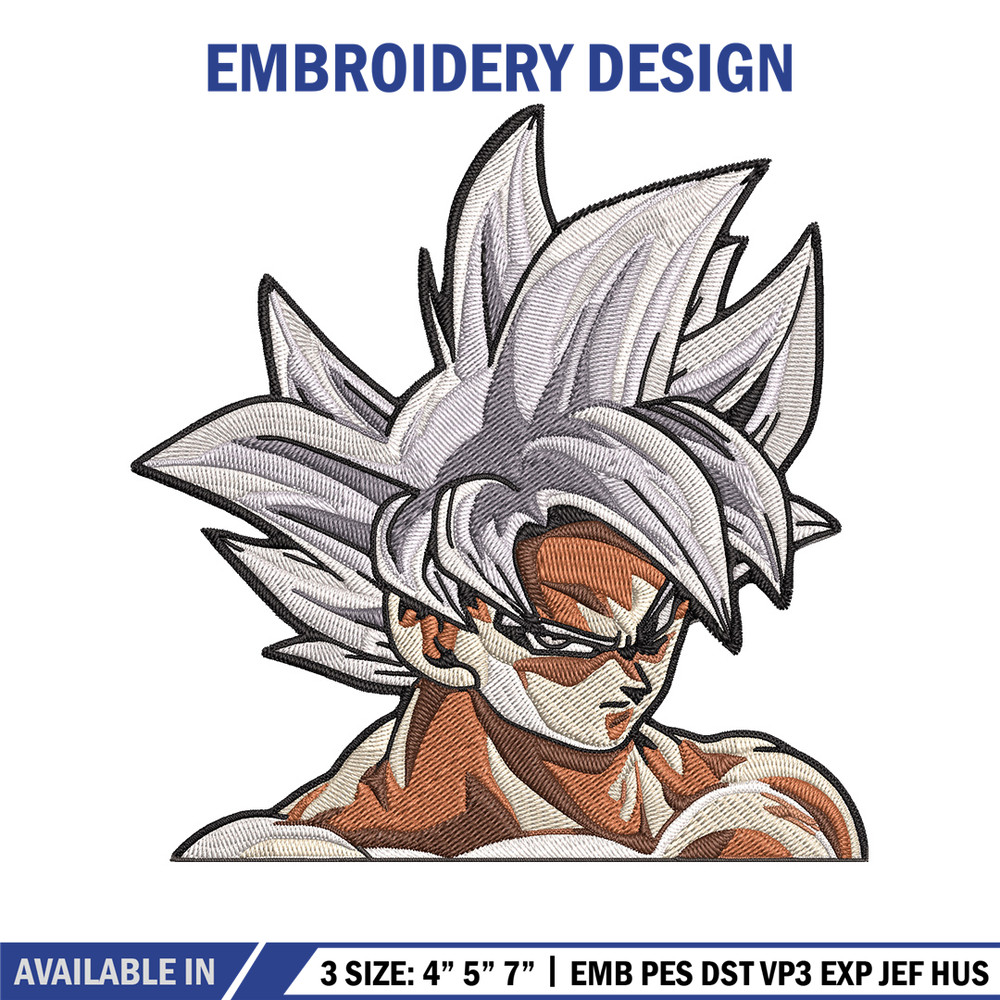 Goku mui Embroidery Design, Dragonball Embroidery, Embroidery File, Anime Embroidery, Anime shirt, Digital download.jpg