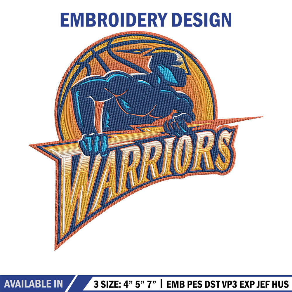 Golden State Warriors design embroidery design, NBA embroidery, Sport embroidery,Embroidery design,Logo sport embroidery.jpg