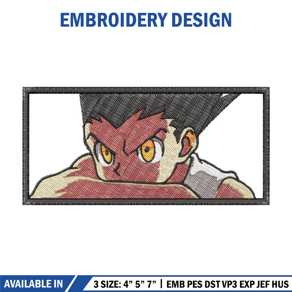 Gon box embroidery design, Hxh embroidery, Anime design, Embroidery shirt, Embroidery file, Digital download.jpg