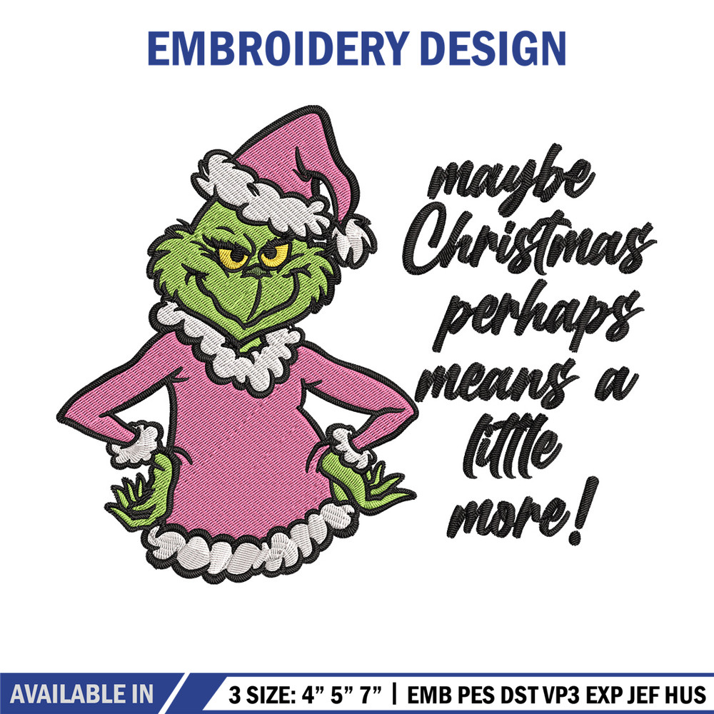 Grinch chrismas Embroidery Design, Grinch Embroidery, Embroidery File, Chrismas Embroidery, Anime shirt,Digital download.jpg