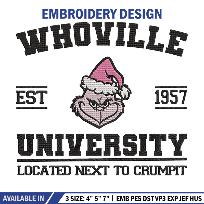 Grinch est 1957 Embroidery Design, Grinch Embroidery, Embroidery File, Chrismas Embroidery, Anime shirt,Digital download.jpg