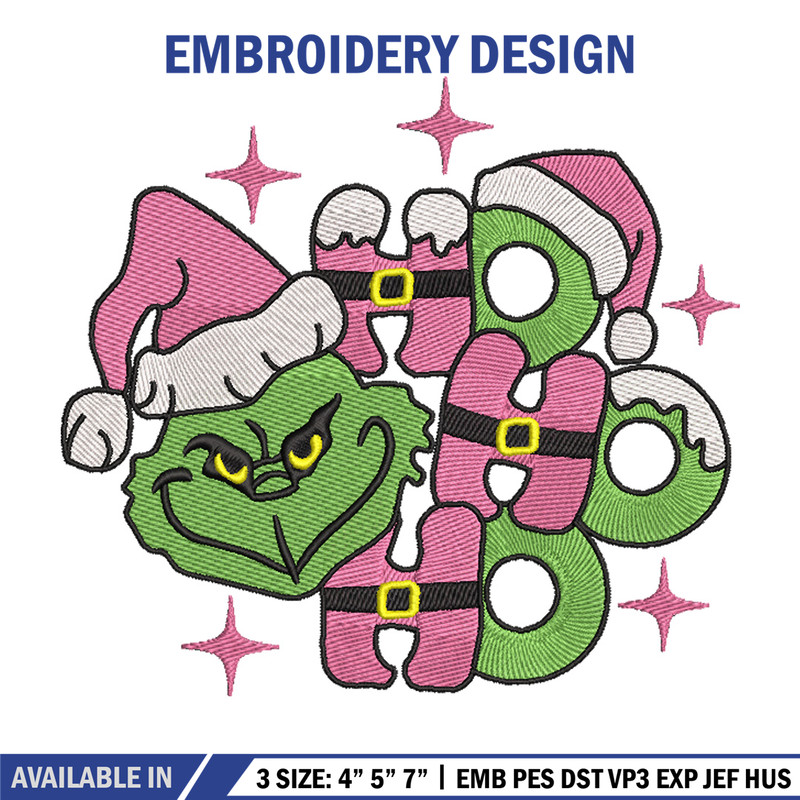Grinch laugh embroidery design,Chrismas design, Embroidery shirt, Embroidery file, Grinch embroidery, Digital download.jpg
