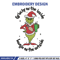 Grinchy Embroidery Design, Grinch Embroidery, Embroidery File, Chrismas Embroidery, Anime shirt, Digital download..jpg