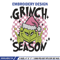 Grinchy season Embroidery Design, Grinch Embroidery, Embroidery File,Chrismas Embroidery, Anime shirt, Digital download.jpg