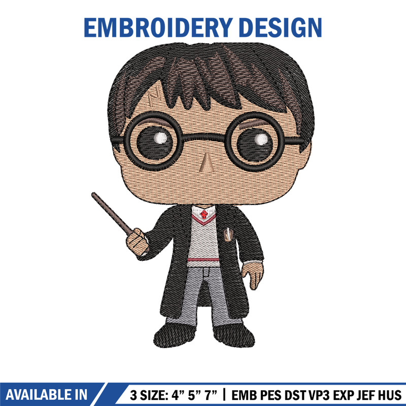 Harry Potter embroidery design, Harry Potter embroidery, movie design, movie shirt, Embroidery file, Digital download..jpg