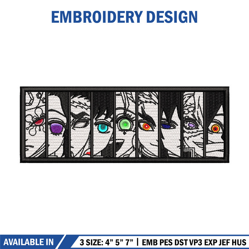 Hashira embroidery design, Demon slayer embroidery, Anime design, Embroidery shirt, Embroidery file, Digital download.jpg