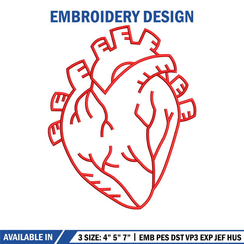 Heart real life embroidery design, Heart embroidery, Embroidery file, Embroidery shirt, Emb design, Digital download.jpg