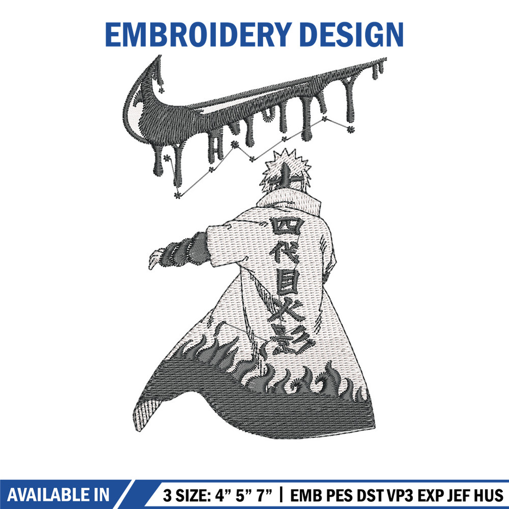 Hokage nike embroidery design, Naruto embroidery, Embroidery shirt, Embroidery file, Anime design, Digital download.jpg