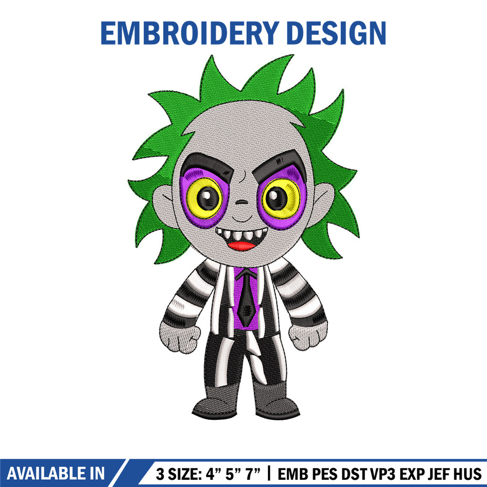 Horror chibi embroidery design, Horror embroidery, Embroidery file,Embroidery shirt, Emb design, Digital download.jpg