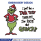 I Just Took A DNA Test Grinch Embroidery design, Grinch christmas Embroidery, Grinch design, Instant download..jpg