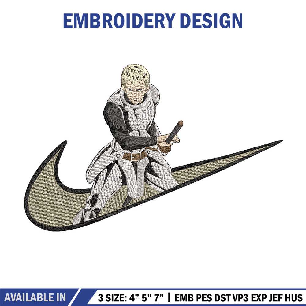 Iaian x nike Embroidery Design, One punch man Embroidery, Embroidery File, Nike Embroidery, Anime shirt,Digital download.jpg