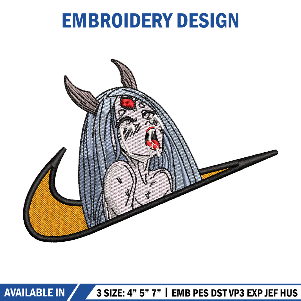 Kaguya agehao nike embroidery design, Naruto embroidery,Nike design, Embroidery shirt, Embroidery file, Digital download.jpg