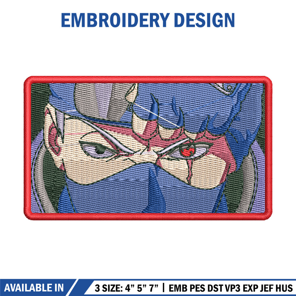 Kakashi eyes box embroidery design, Naruto embroidery, Anime design, Embroidery shirt,Embroidery file,Digital download.jpg