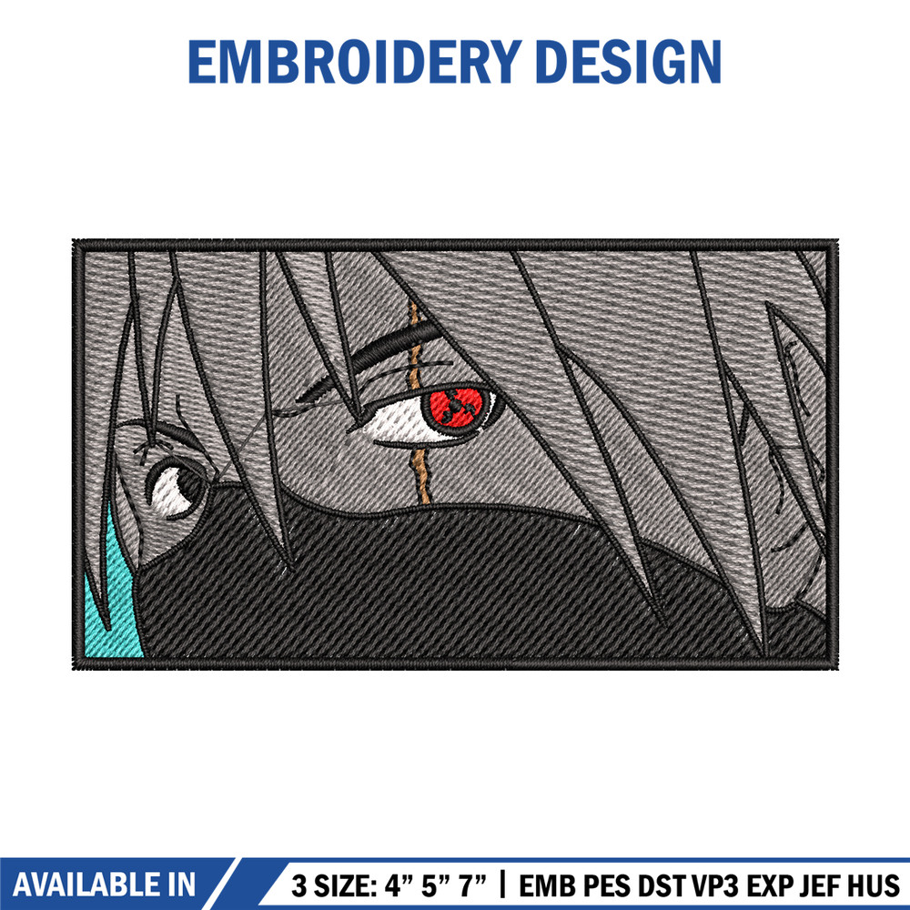 kakashi eyes embroidery design, Naruto embroidery, embroidery file, anime design, anime shirt, Digital download.jpg