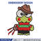 Keroppi Freddy Krueger Embroidery design, Horror Embroidery, horror design, Embroidery File, Digital download..jpg