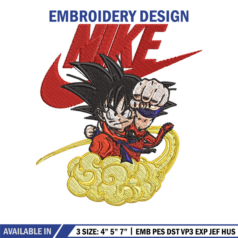 Kid Goku magic cloud Nike Embroidery design, Dragon ball Embroidery, Nike design, Embroidery file, Instant download..jpg