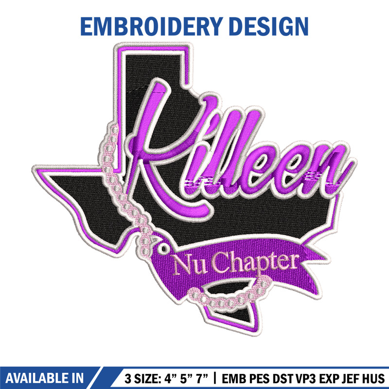 Killen nu chapter logo embroidery design, logo embroidery, logo design, logo shirt, Embroidery file, Instant download.jpg