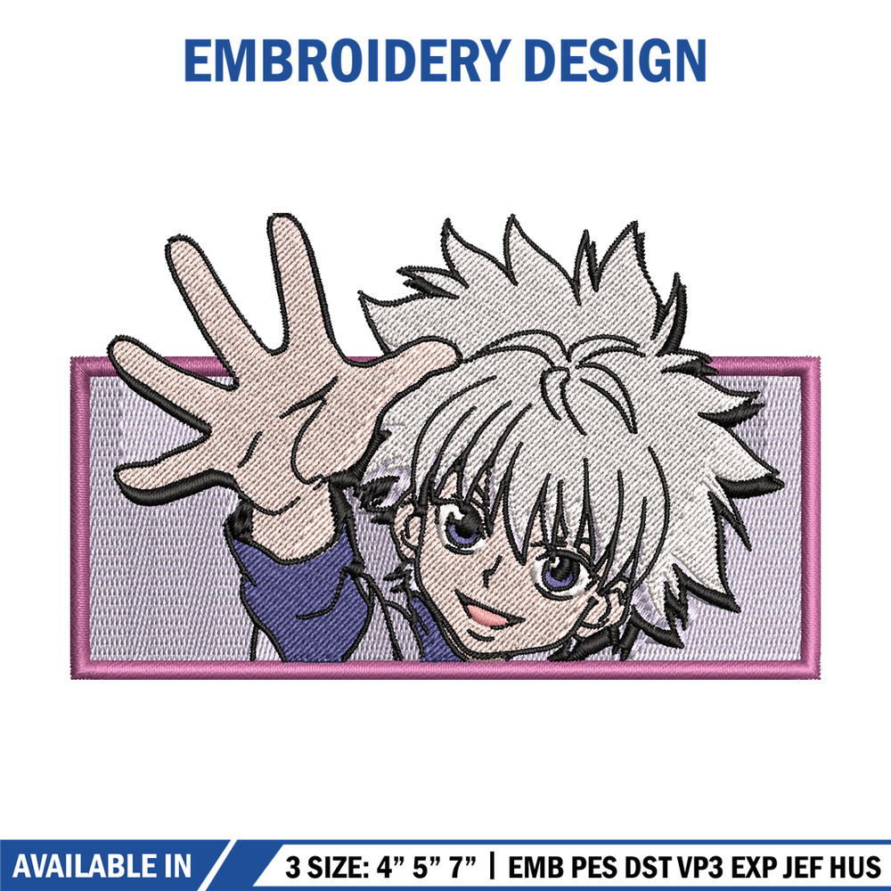 Killua nike embroidery design, Hunter x hunter embroidery, nike design, Logo shirt, anime shirt, digital download 1.jpg