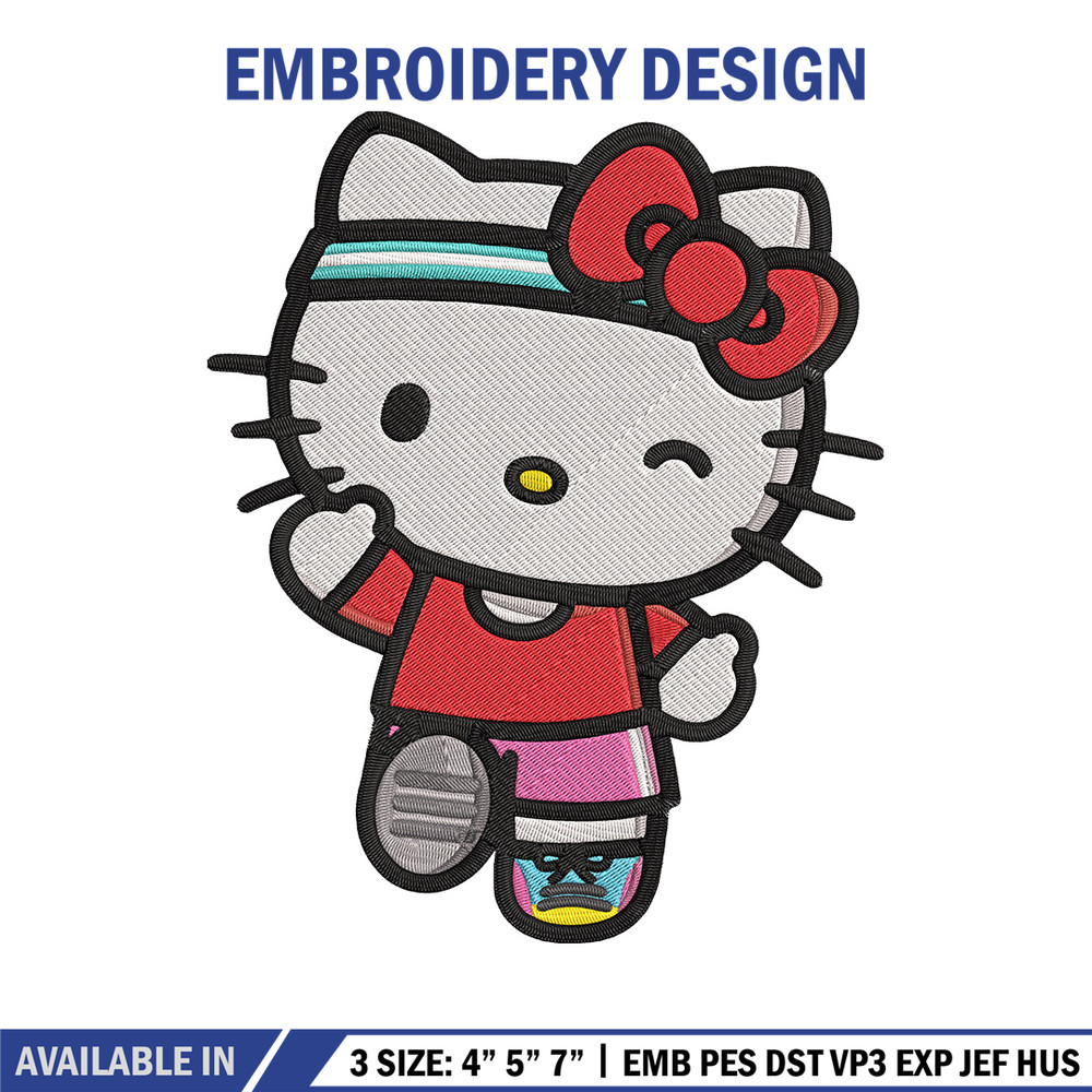 Kitty cute Embroidery Design, Hello kitty Embroidery, Embroidery File, Anime Embroidery, Anime shirt, Digital download.jpg