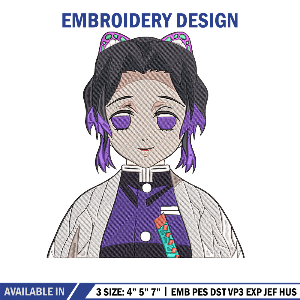 Kochou Shinobu Embroidery Design, Demon slayer Embroidery, Embroidery File,Anime Embroidery,Anime shirt,Digital download.jpg