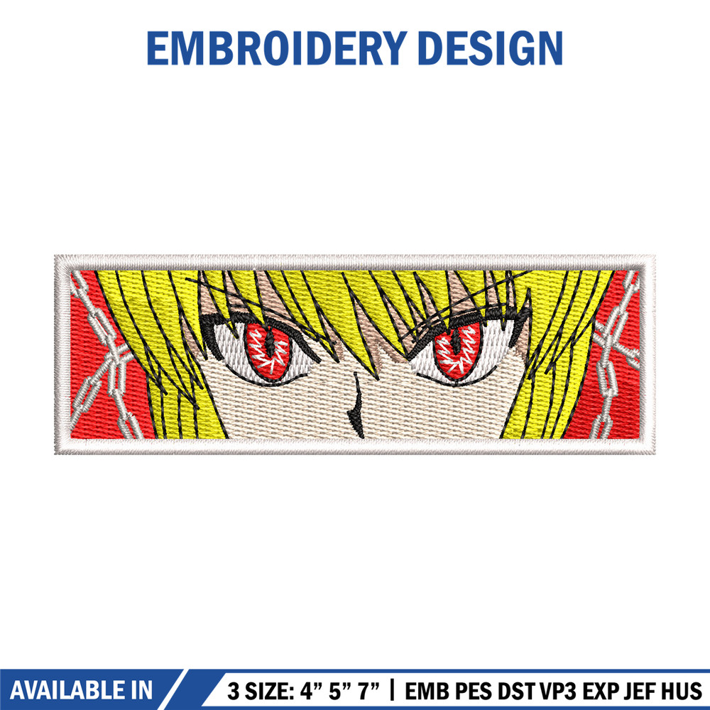 Kurapika embroidery design, Hxh embroidery, Anime design, Embroidery shirt, Embroidery file, Digital download.jpg