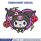 Kuromi Embroidery design, Hello Kitty Embroidery, cartoon design, Embroidery File, cartoon shirt, Digital download.jpg