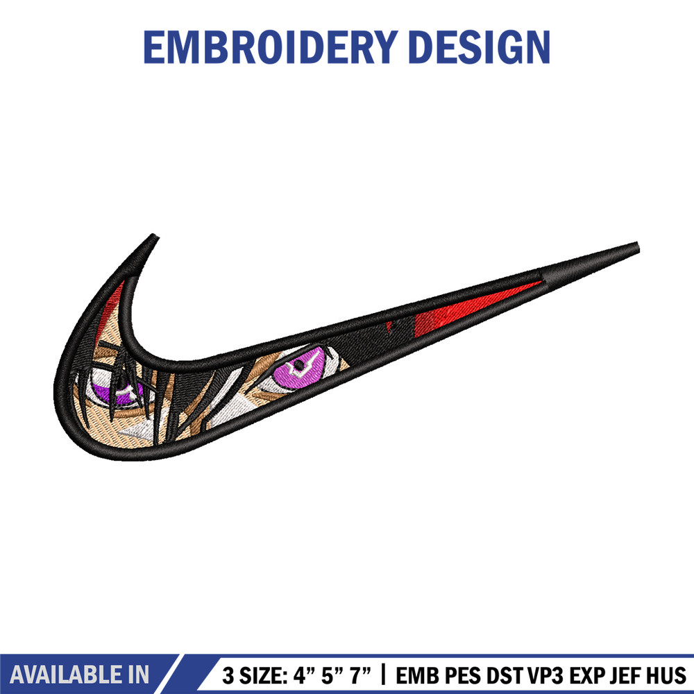 Lelouch vi Britannia Nike embroidery design, anime embroidery, nike design, anime design, anime shirt, Digital download.jpg