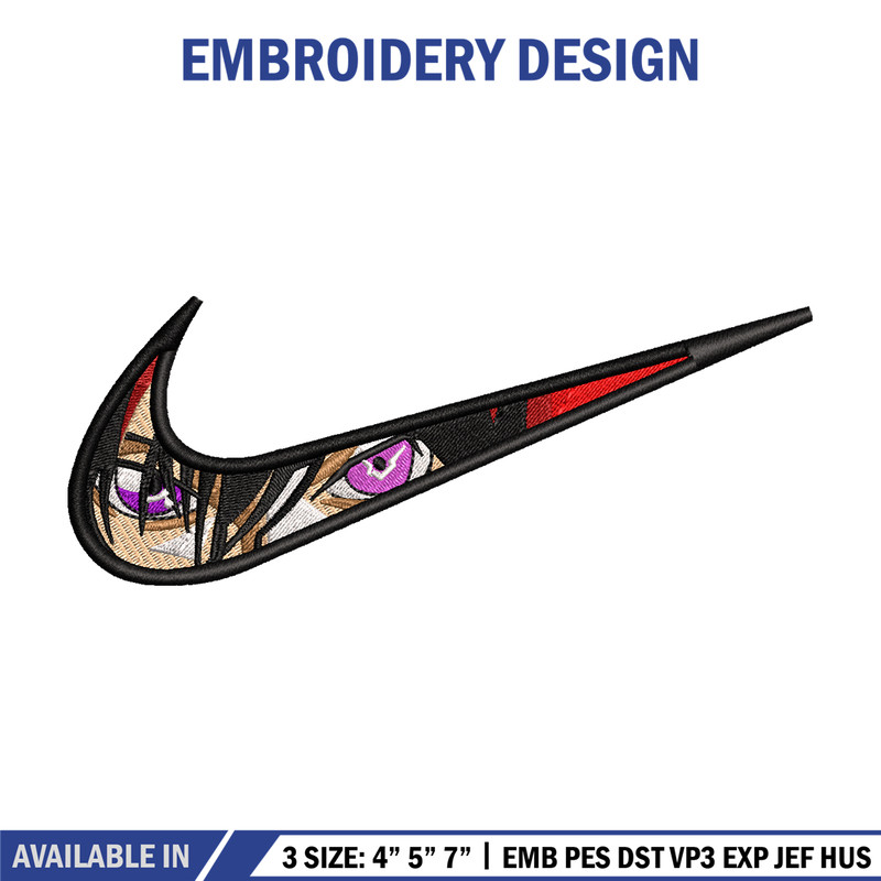 Lelouch vi Britannia Nike embroidery design, anime embroidery, nike design, anime design, anime shirt, Digital download.jpg