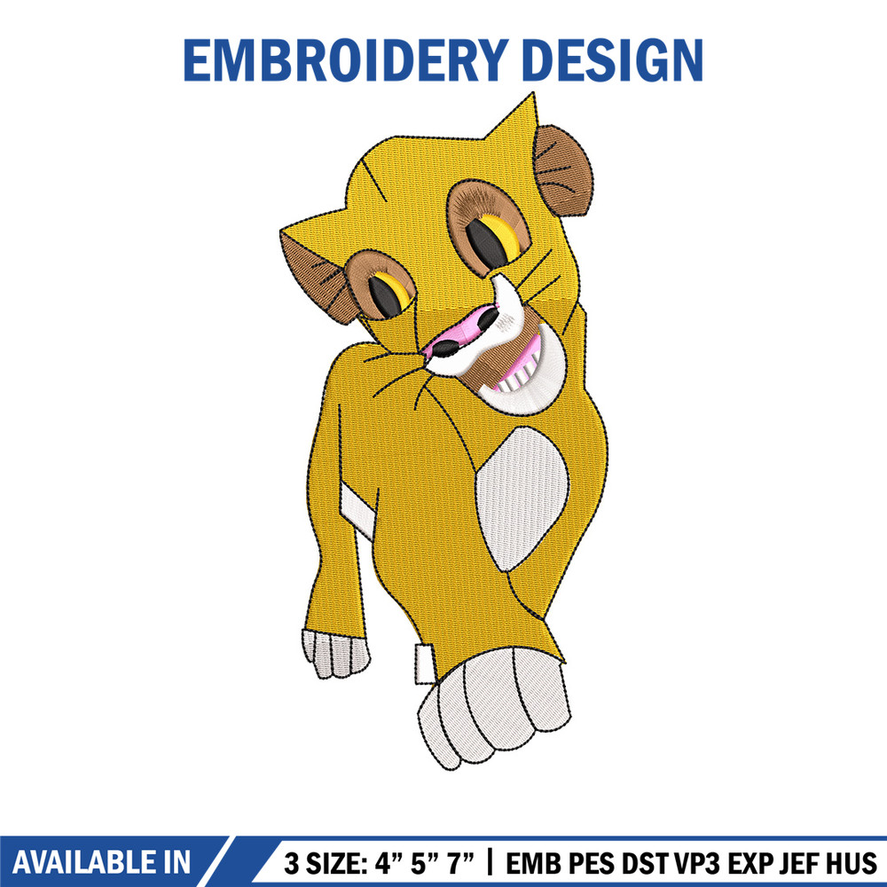 Lion child embroidery design, Lion king embroidery, Emb design, Embroidery shirt, Embroidery file, Digital download.jpg